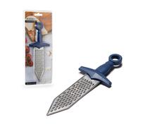 PELEG DESIGN - Rallador de queso peque o de acero inoxidable con forma de espada, utensilio para rallar limones y mango de pl stico azul rey | Mi