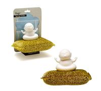 PELEG Design Yogi - Soporte Estropajo Fregadero con Ventosa, Porta Esponja Cocina Fregadero, Organizador de Fregadero, Incluye 1 Esponja