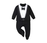 Pelele para bebé y niño, suave atuendo de ocio para bebés y niños pequeños de 1 a 12 meses, ropa de juego cómoda para todos, Negro , 12-15 M
