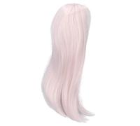 Pelera de Muñecas de 8 a 9 Pulgadas, Peluca Recta de Fibra Resistente Al Calor, 1 3 Pelucas de Cabello SD BJD Haciendo Reemplazo para de Oro Muñecas Largas Circunferencia 21 24 (Rosa oscuro)