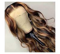 Pelera de peluca Camino de cabello humano Oava corporal Pelucas frontales Honey Honey Rubia Brown Camino de color 13 × 4 Cambianza de encaje ombre para mujeres pelucas grises para mujeres (12
