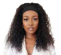 Pelera rizada de onda profunda, peluca humana ola profunda | Pelera frontal de encaje humano largo y rizado con tapa de malla transpirable - Ropa de cabeza de moda extensiones de cabello realistas, ca