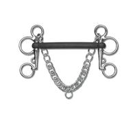 Pelham de goma con cañón rígido anatómico Waldhausen 13,5 cm