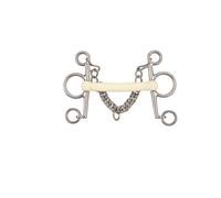 Pelham mejillas largas derecha Soyo Happy mouth pelham 125 mm