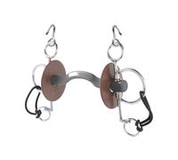 Pelham para caballo corto con paso de lengua, duro Beris Konnex 140 mm 140 mm