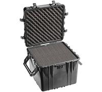PELI 0350 contenedor Grande de Forma Cuadrada para el Transporte de Drones, IP67 estanco, 131L de Capacidad, Fabricado en EE.UU., con Espuma Personalizable, Color Negro
