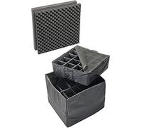 Peli 0375 Set de divisores Acolchados, Accesorio Original para Maletas Peli Protector, Compatible con: Peli 0370 Maleta cúbica, Color: Negro
