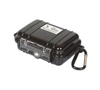 PELI 1020 Caja estanca pequeña para proteger pertenencias personales en actividades outdoor, IP67 estanca e impermeable al polvo, 0,5L de capacidad, fabricada en EE.UU., color negro