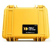 PELI 1120 Caja de transporte estanca para objetos frágiles, IP67 estanca e impermeable al polvo, 2L de capacidad, fabricada en EE.UU., sin espuma, color amarillo