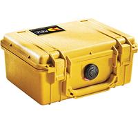 PELI 1120 Maleta Profesional para cámara réflex Digital SLR a Prueba de Golpes, IP67 estanca2L de Capacidad, Fabricada en EE.UU., con Espuma Personalizable, Color Amarillo