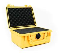 PELI 1150 Caja Protectora estanca Profesional para Equipos de fotografía y vídeo, IP67 estanca3L de Capacidad, Fabricada en EE.UU., con Espuma Personalizable, Color Amarillo