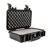 PELI 1170 Funda rígida estanca para objetos frágiles como equipos fotográficos y vídeo, IP67 estanca e impermeable al polvo, 3L de capacidad, fabricada en EE.UU, con espuma personalizable, Color Negro