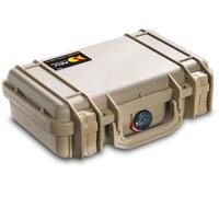PELI 1170 Maleta de protección; Protección Superior para Equipos valiosos como cámaras, Objetivos, Drones; Resistente al Agua y al Polvo; Volumen: 3 L; Configuración: Sin Espuma; Color: Beige