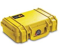 PELI 1170 Maleta de protección; Protección Superior para Equipos valiosos como cámaras, Objetivos telefoto, Drones compactos; Resistente al Agua y al Polvo; Volumen: 3,0 L; Sin Espuma; Color Amarillo