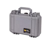 PELI 1170 Maleta Protectora Estanca para Cámara DSLR, Reflex, Objetivos, Cargadores Y Flashes, IP67 estanca3l de Capacidad, Fabricada en EEUU, con Espuma Personalizable, Color Gris