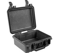PELI 1200 Maleta de transporte técnica para equipos electrónicos, fotográficos y audiovisuales, IP67 estanca e impermeable al polvo, 4L de capacidad, fabricada en EE.UU., sin espuma, color negro