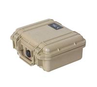 PELI 1200 Maleta; Protección Superior para Equipos valiosos como cámaras, Objetivos, Drones; Resistente al Agua y al Polvo; Volumen 5 L; Configuración: con Espuma; Color: Beige