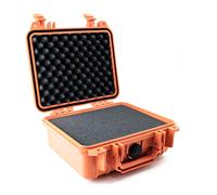 PELI 1200 Maletín Protector estanco para Instrumentos electrónicos y ópticos, IP67 estanco e Impermeable al Polvo, 4L de Capacidad, Fabricado en EE.UU., con Espuma Personalizable, Color Naranja