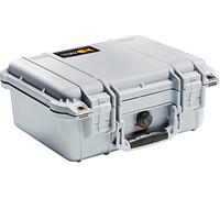 Peli Maleta sumergible 1400 – Estanca IP67, 9 L, sin espuma, gris, fabricada en Alemania