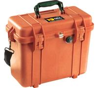PELI 1430 Maleta Protección: Equipo de cámara, Drones y electrónica Sensible. Resistente al Agua y Polvo. Volumen: 15L. Configuración: Sin Espuma. Color: Edición Limitada Naranja.