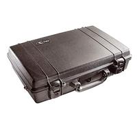 PELI 1490 Maletín para Laptop y Accesorios Resistente a los ímpactos, IP67 estanco, 14L de Capacidad, Fabricado en EE.UU., con Espuma Personalizable, Color Negro