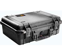 PELI 1500 Maleta protectora sumergible para equipos electrónicos y audiovisuales, IP67 estanca e impermeable al polvo, 19L de capacidad, fabricada en Alemania, sin espuma, color negro