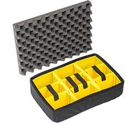 Peli 1505 Set de divisores acolchados, accesorio original para maletas Peli Protector, compatible con: Peli 1500, color: negro/amarillo
