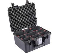 PELI 1507 Air Maleta de Transporte Ligera para Equipo óptico y fotográfico, estanca e Impermeable al Polvo, 24L de Capacidad, Fabricada en EE.UU, con divisores Personalizables TrekPak, Color Negro