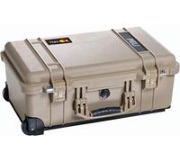 Peli 1510 Maleta Trolley Resistente a los Impactos para Material fotográfico y Audiovisual, IP67 estanca e Impermeable al Polvo, 27L de Capacidad, Fabricada en Alemania, sin Espuma, Beige