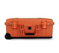 Peli 1510 Trolley Robusto para Laptop con Estuches en la Tapa para Accesorios, IP67 estanco e Impermeable al Polvo, 27L de Capacidad, Fabricado en EE.UU., Color Orange