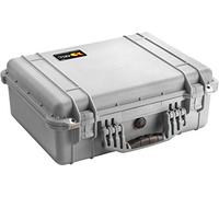 PELI 1520 Maleta rugerizada para sistemas electrónicos y ópticos, IP67 estanca e impermeable al polvo, 24L de capacidad, fabricada en Alemania, sin espuma, color gris