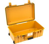 PELI 1535 Air Maleta Trolley Ligera a Prueba de Golpes Para Equipos Fotográficos y Electrónicos, Estanca e Impermeable al Polvo, 27L de Capacidad, Fabricada en EE.UU., Sin Espuma, Amarillo