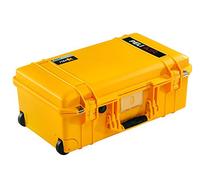 PELI 1535 Air Maleta Trolley Ultra Resistente y Ligera Para Cámaras y Sistemas ópticos, Estanca e Impermeable al Polvo, 27L de Capacidad, Fabricada en EE.UU., con Espuma Personalizable, Amarillo