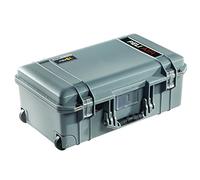 PELI 1535 Air Maleta Trolley Ultra Resistente y Ligera Para Cámaras y Sistemas ópticos, Estanca e Impermeable al Polvo, 27L de Capacidad, Fabricada en EE.UU., con Espuma Personalizable, Gris