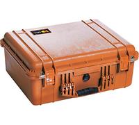 PELI 1550 Caja Resistente al Agua e Impactos para la protección de Equipos electrónicos y fotográficos, IP67 estanca, 33L de Capacidad, Fabricada en Alemania, sin Espuma, Color Naranja