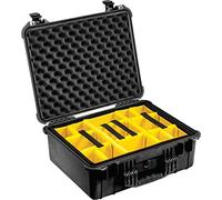 PELI 1550 Maleta Protectora para cámaras SLR/DSLR y Objetivos, IP67 estanca e Impermeable al Polvo, 33L de Capacidad, Fabricada en Alemania, con divisores Acolchados, Color Negro