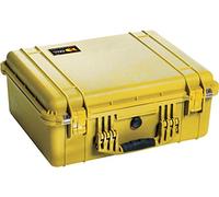 PELI 1550 Maleta Resistente a los Impactos para Transportar Equipos electrónicos, IP67 estanca e Impermeable al Polvo, 33L de Capacidad, Fabricada en Alemania, Sin Espuma, Color Amarillo
