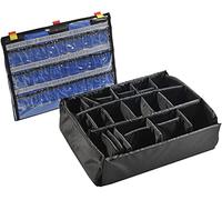 PELI 1555EMS Set de Accesorios para Servicios de emergencias (Organizador de Tapa y Set de divisores) Compatible 1550EMS (se Vende por Separado), Color: Negro
