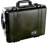 PELI 1560 Maleta de Transporte Indestructible, IP67 estanca, 44L de Capacidad, Fabricada en Alemania, con divisores Acolchados, Color Negro