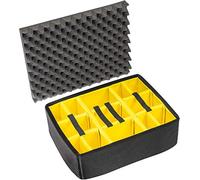 Peli 1565 Set de divisores Acolchados, Accesorio Original para Maletas Peli Protector, Compatible con: Peli 1560, Color: Negro/Amarillo