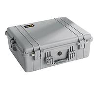 PELI 1600 Maleta de transporte impermeable y resistente a los golpes para cámaras, drones y otros equipos frágiles, IP67 estanca, 46L de capacidad, fabricada en Alemania, sin espuma, color gris
