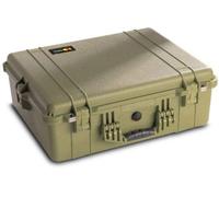PELI 1600 Maleta Protectora; para cámaras, Drones e Instrumentos; Estanca, Resistente al Polvo e irrompible; Volumen 46 L; Sin Espuma; Color: Verde Oliva