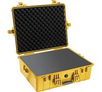 PELI 1600 Maleta protectora profesional para el transporte de equipos frágiles, IP67 estanca e impermeable al polvo, 46L de capacidad, fabricada en Alemania, con espuma personalizable, color amarillo