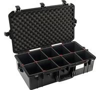 PELI 1605 Air Maleta fotográfica Ligera Tipo Trolley Resistente a los Impactos, estanca e Impermeable al Polvo, 50L de Capacidad, Fabricada en EEUU, con divisores Personalizables TrekPak, Color Negro