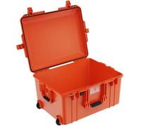 PELI 1607 Air Maleta Protectora Ligera para Equipos de Foto y vídeo Profesionales, estanca e Impermeable al Polvo, 63L de Capacidad, Fabricada en EE.UU, sin Espuma, Color Naranja