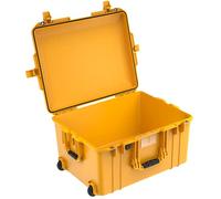 PELI 1607 Air Maleta Trolley Ligera y a Prueba de Golpes para Drones y Equipos fotográficos, estanca e Impermeable al Polvo, 63L de Capacidad, Fabricada en EE.UU, sin Espuma, Color Amarillo