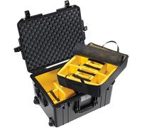Peli 1607 Air Maleta Trolley Ultra Resistente y Ligera para cámaras y Sistemas ópticos, estanca e Impermeable al Polvo, 63L de Capacidad, Fabricada en EE.UU., con divisores Acolchados, Color Negro