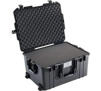 PELI 1607 Air Trolley Ligera y estanca para Drones, Flashes y focos de Estudio y Otros Equipos frágiles, 63L de Capacidad, Fabricada en EE.UU., con Espuma Personalizable, Color Negro