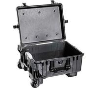 Peli 1610M Maleta de Transporte a Prueba de Golpes con Ruedas de Alta Resistencia, IP57 estanca e Impermeable al Polvo, 63L de Capacidad, Fabricada en EE.UU., sin Espuma, Color Negro