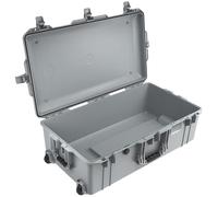 PELI 1615 Air Maleta trolley ultra resistente y ligera para cámaras y sistemas ópticos, estanca e impermeable al polvo, 71L de capacidad, fabricada en EE.UU., sin espuma, color gris